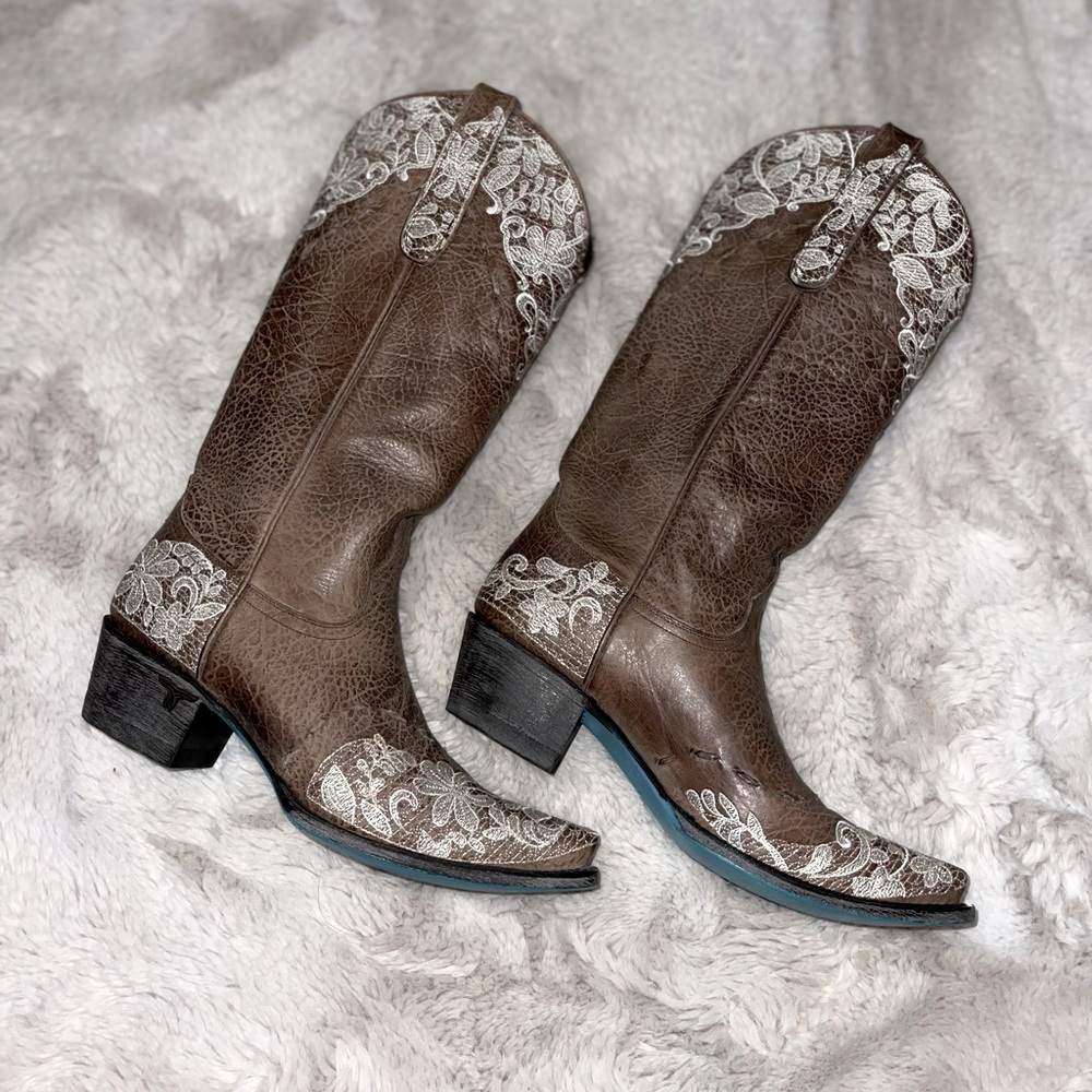Lane | Women’s Jeni Lace Cowboy Boots | 7.5